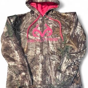 Realtree Camo Hoodie with Pink Highlights